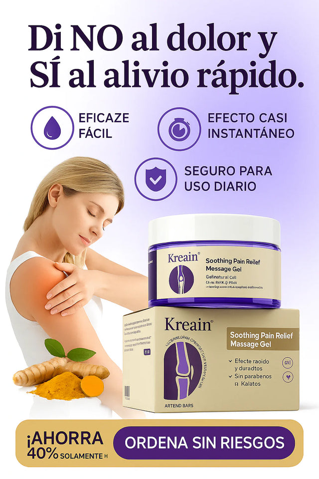 KREAIN GEL ANTIDOLOR 100 % EFECTIVO