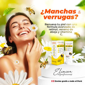DERMABEE® - Crema tópica con Veneno de abejas para las Manchas y Verrugas